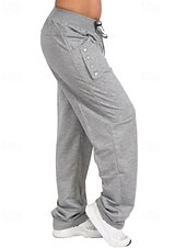 billige Straight-Leg Bukser-Dame Bukser Gatemote Fritid Full lengde Naturlig عادي Lomme Elastisk snordesign comfy Utendørs Bekvem utendørs Feriereise Ferie Mørkegrå Svart Mørk Marineblå lysegrå Høst Normal