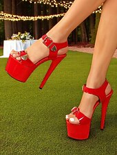 Vita platåskor i lack med guldfärgade spännen, stilettsandaler med öppen tå för nattliv, fester, takevenemang, klubbar eller glamorösa cocktailkvällar. billiga Nattlivsfest-Vita platåskor i lack med guldfärgade spännen, stilettsandaler med öppen tå för nattliv, fester, takevenemang, klubbar eller glamorösa cocktailkvällar.