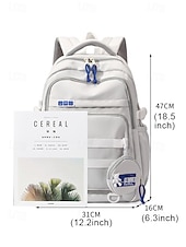 cheap College Backpacks-Unisex waterproof school bag, Large capacity multi-compartment school bag, Cute design, Lightweight student school bag, Suitable for middle school and daily use