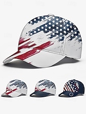 levne Pánské klobouky-Pánská baseballová čepice s americkou vlajkou – vlastenecká nastavitelná čepice s potiskem USA s motivem distorted usa pro outdoorové sporty, 4. července a běžné nošení