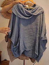 preiswerte Hemden-Damen Bluse Einfarbig Elegant Lässig Halbarm Rundausschnitt Normale Oberteile Täglich Ferien Schwarz Weiß Rosa Rote Blau Sommer Herbst