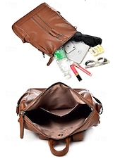 preiswerte Mode Rucksäcke-Wandelbare Rucksack-Geldbörse aus Kunstleder für Damen – multifunktionale, diebstahlsichere Umhängetasche mit Kopfhörerloch und Reißverschlusstasche für den Schulalltag, Freizeitreisen und die Arbeit