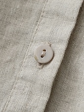 abordables Hauts Unis pour Femmes-Chemisier Femme à Boutonnage Quotidien Rétro Vintage Décontracté à Manches 3/4 Col Ras du Cou Hauts de Travail Quotidiens Bleu Clair Vert Forêt Chanvre Blanc Été Printemps Automne
