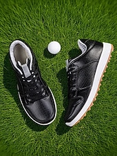 abordables Chaussures de golf pour femmes-Chaussures de golf athlétiques blanches pour femmes – baskets respirantes pour le golf professionnel, les practice et les compétitions du week-end