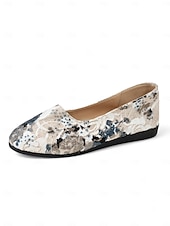 abordables Ballerines femme-Ballerines fleuries pour femmes – chaussures légères et décontractées à bout rond pour dames, idéales pour les promenades au parc, les pique-niques printaniers et le confort quotidien