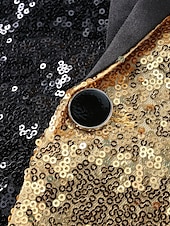 preiswerte Herren Klassische Blazer-Herren Blazer Geschäft Cocktailparty Hochzeitsfeier Mode Lässig Frühling Herbst Polyester Farbblock Tasche Knöpfe Bequem Einreihig Blazer Gold