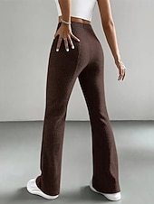 ieftine Jambiere simple-Pentru femei Pantaloni Jambiere Colanți confortabili Casual A face exerciții fizice Lungime totală Talie Înaltă Simplu Talie elastică Respirabilitate Respirabil Strech Vacanță Stradă Purtare Zilnică