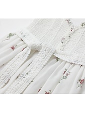 cheap Boho Dress-Women&#039;s Mini Dress Casual Dress Summer Dress Slip Dress Boho Dress Vintage Vacation Daily Going out Regular Fit Floral Sleeveless Straps Black White Summer