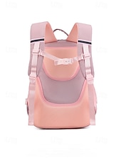 abordables Sacs à dos de Collège-Sac à dos de campus pour fille mignonne - design multi-poches, coutures à carreaux, léger et imperméable, grande capacité, adapté aux déplacements quotidiens noir rose bleu ciel