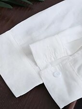 お買い得  シャツジャケット-女性用 シャケット 快適 高通気性 ボタン カジュアル 平織り バケーション ストリート カジュアル デイリーウェア シングルブレスト ロング ラペル レギュラー 長袖 アウターウェア ホワイト ブルー 春 秋