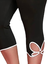 olcso Sima leggings-Női Capri nadrágok Leggingek Kényelmes leggings Alkalmi Sportruházat Borjú-hossz Magas derék Sima Rugalmas derék Lélegzési képesség Nyúlós Vakáció Utca Hétköznapi viselet Fekete Szürke Nyár Tavasz