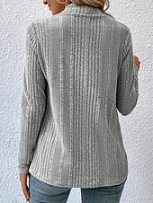abordables Cardigans et vêtements d&#039;extérieur-Femmes Veste Décontractée Respirant Confortable Ourlet irrégulier Occasionnel Uni Vacances Rue Occasionnel Tenue quotidienne Ouvert devant Régulier Sans Col Coupe régulière manche longue Vêtements