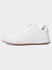 abordables Chaussures de golf pour femmes-Chaussures de golf athlétiques blanches pour femmes – baskets respirantes pour le golf professionnel, les practice et les compétitions du week-end