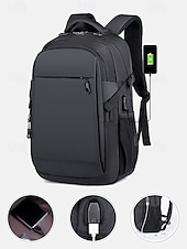 abordables Sacs à dos de Collège-Sac à dos étanche pour ordinateur portable avec chargeur USB, compartiments multiples, système antivol et sangle de bagage, idéal pour les voyages d&#039;affaires et les loisirs, idéal pour les étudiants et les professionnels.