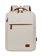 tanie Plecaki studenckie-Damski plecak na laptop z USB do ładowania wodoodporny plecak na podróże i codzienne dojazdy do pracy na college