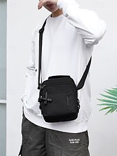 olcso Férfitáskák-férfi vízálló nejlon crossbody messenger táska – könnyű, többzsebes válltáska utazáshoz, munkába vagy hétköznapi használatra