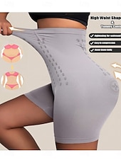 voordelige Effen legging-Dames Corrigerend ondergoed Corrigerend ondergoed Korte Hoge taille Effen Elastische tailleband Zacht Comfortabel Hoge Elasticiteit Yoga Cuticolor Grijs Zwart Bruin Zomer Lente Strak