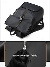 abordables Sacs à dos de Collège-Sac à dos de voyage imperméable pour homme avec compartiment à chaussures, design simple à enroulement, tissu Oxford durable, adapté à l&#039;école, à la salle de sport, aux déplacements quotidiens et aux week-ends