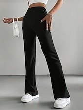 ieftine Jambiere simple-Pentru femei Pantaloni Jambiere Colanți confortabili Casual A face exerciții fizice Lungime totală Talie Înaltă Simplu Talie elastică Respirabilitate Respirabil Strech Vacanță Stradă Purtare Zilnică