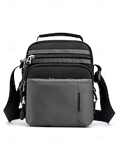 olcso Férfitáskák-férfi vízálló nejlon crossbody messenger táska – könnyű, többzsebes válltáska utazáshoz, munkába vagy hétköznapi használatra