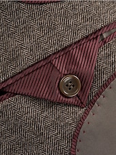 voordelige Formele pakken-heren wollen tweed pakken bruiloft zakelijk visgraat pakken bruin grijs retro formeel op maat 3-delig enkelrijs tweeknoops