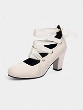 abordables années 1930-Chaussures Mary Jane à talons et lacets en satin vert vintage des années 1920 pour femmes – Chaussures à talons épais d&#039;inspiration rétro pour les goûters ou les tenues vintage