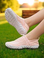 levne Dámské tenisky-Dámské flyknit nazouvací tenisky – prodyšné a lehké barefoot boty na běh, venkovní procházky a každodenní aktivity