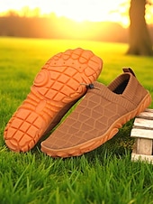 levne Dámské tenisky-Dámské flyknit nazouvací tenisky – prodyšné a lehké barefoot boty na běh, venkovní procházky a každodenní aktivity