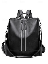 preiswerte Mode Rucksäcke-Wandelbare Rucksack-Geldbörse aus Kunstleder für Damen – multifunktionale, diebstahlsichere Umhängetasche mit Kopfhörerloch und Reißverschlusstasche für den Schulalltag, Freizeitreisen und die Arbeit