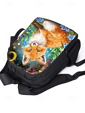 economico Zaini per Bambini e Adolescenti-Set di zainetto a forma di volpe per bambine delle elementari, composto da 3 pezzi: borsa per il pranzo e astuccio, simpatico zainetto con animali del bosco per il ritorno a scuola e l'uso quotidiano.