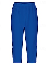 economico Leggings semplici-Per donna Pantaloni capri Leggings Streetwear Casual Lunghezza al polpaccio Naturale Semplice Pizzo Patchwork Elastico in vita Comodo All&#039;aperto Confortevole All&#039;aperto Vacanza Casual Quotidiano