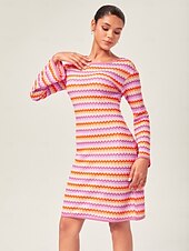 baratos Vestidos de Férias-vestido curto justo de malha elástica