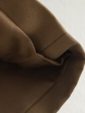 preiswerte Hemdjacken-Damen Freizeitjacke Bequem Knöpfe Tasche Mode Modern Einfach Täglich Ausgehen Doppelreihig Regulär Umlegekragen Normale Passform Langarm Oberbekleidung Schwarz Braun Khaki Herbst Winter
