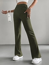 ieftine Jambiere simple-Pentru femei Pantaloni Jambiere Colanți confortabili Casual A face exerciții fizice Lungime totală Talie Înaltă Simplu Talie elastică Respirabilitate Respirabil Strech Vacanță Stradă Purtare Zilnică