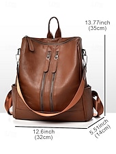 preiswerte Mode Rucksäcke-Wandelbare Rucksack-Geldbörse aus Kunstleder für Damen – multifunktionale, diebstahlsichere Umhängetasche mit Kopfhörerloch und Reißverschlusstasche für den Schulalltag, Freizeitreisen und die Arbeit