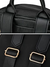 tanie Plecaki Fashion-damski wodoodporny pikowany nylonowy plecak - stylowa, lekka torba na co dzień z górnym uchwytem i wieloma kieszeniami do szkoły, pracy, podróży i codziennego użytku