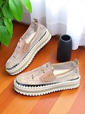 abordables Baskets femme-Baskets à plateforme en maille strass pour femmes - Chaussures décontractées respirantes et scintillantes avec semelle épaisse pour les rendez-vous quotidiens et les sorties élégantes