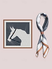 cheap Men&#039;s Ties &amp; Bow Ties-Men’s Paisley Print Square Neck Scarf with Leather Buckle, Vintage Style Polyester Bandana for Outdoor Travel, Parties and Daily Fashion