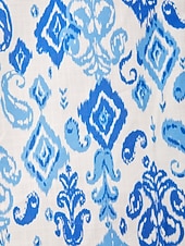 economico Abiti floreali-abito-camicia midi effetto lino con stampa monocromatica