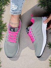 cheap Women&#039;s Sneakers-Women&#039;s Rainbow Gradient Running Shoes, Lightweight Breathable Sneakers for Sports, Jogging and Outdoor Activities