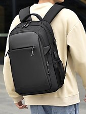 abordables Sacs à dos de Collège-Sac à dos étanche pour ordinateur portable avec chargeur USB, compartiments multiples, système antivol et sangle de bagage, idéal pour les voyages d&#039;affaires et les loisirs, idéal pour les étudiants et les professionnels.