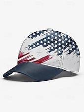 levne Pánské klobouky-Pánská baseballová čepice s americkou vlajkou – vlastenecká nastavitelná čepice s potiskem USA s motivem distorted usa pro outdoorové sporty, 4. července a běžné nošení