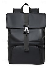 abordables Sacs à dos de Collège-Sac à dos de voyage imperméable pour homme avec compartiment à chaussures, design simple à enroulement, tissu Oxford durable, adapté à l&#039;école, à la salle de sport, aux déplacements quotidiens et aux week-ends