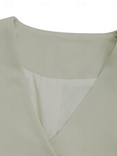 abordables Manteaux &amp; trenchs-Femmes Veste Décontractée Respirant Confortable Réglable Occasionnel Uni Vacances Rue Occasionnel Tenue quotidienne Simple Boutonnage Court Col en V Coupe régulière manche longue Vêtements d&#039;extérieur