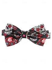 preiswerte Halloween-Zubehör-Blutspritzer-Fliege für Herren – verstellbare Horror-Kostüm-Krawatte für Party, Cosplay &amp; Vampir-Look