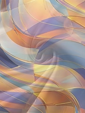 preiswerte Kunst &amp; Design Kleid-Damen Midikleid Freizeitkleid Chiffon Schwingkleid Modern Urlaub Täglich Wochenende Normale Passform Geometrisch Langarm V Ausschnitt Blau Dunkelgrün Purpur Grün Sommer Frühling Herbst