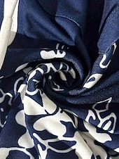 abordables Hauts Floraux-Femmes Sweats à capuche zippés Fleuri Graphique Mode Occasionnel manche longue À capuche Hauts Réguliers Rue Tenue Quotidienne Fermeture éclair Avec Poches Imprimé bleu marine Printemps Automne