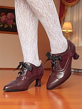 economico anni 1930-Scarpe col tacco oxford verdi da donna in stile edoardiano – scarpe eleganti vittoriane con tacco medio, stringate e dettagli brogue, degli anni 1900-1910, perfette per tea party, cosplay ed eventi storici.