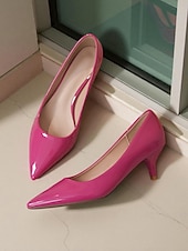 levne Kočičí podpatky-Dámské tmavě zelené lakované kožené špičaté kotníkové podpatky - klasické elegantní kancelářské lodičky z 50. let, ideální do práce, na pohovory a formální akce.