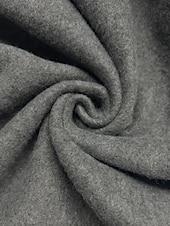 baratos Tops Simples-Mulheres Moletom Tecido Casual Manga Longa Gola Alta Tops regulares Rua Dia a Dia Patchwork Zíper Preto Fúcsia Cinzento Escuro Bege Cinzento Outono Inverno